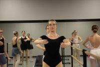 ballerina girl at studio